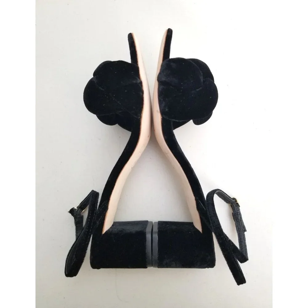Loeffler Randall Avril Mid Heel Braid in Black Size 7 - Picture 4 of 5